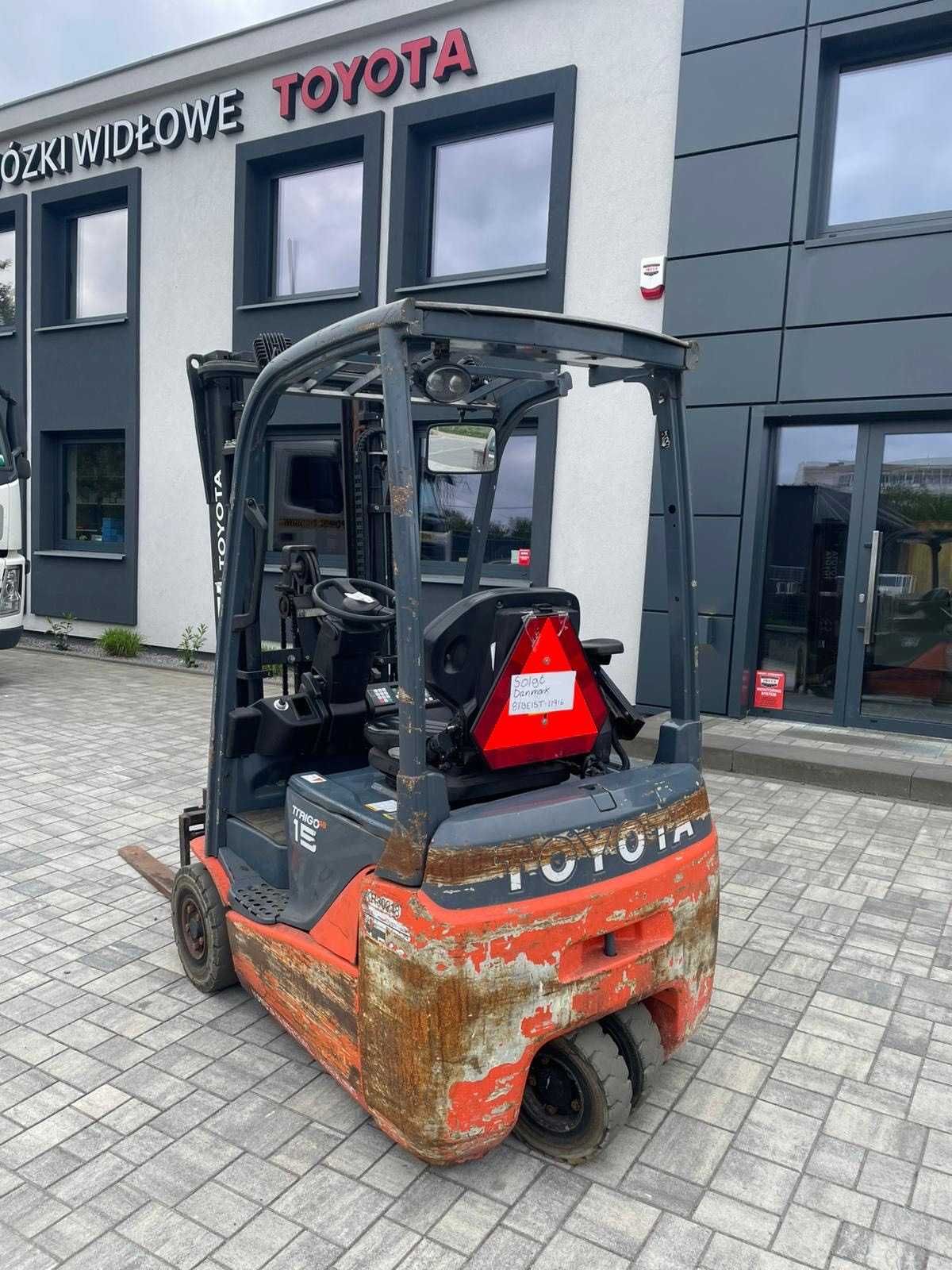 Wózek widłowy elektryczny Toyota 8FBE15T Duplex, wolny skok
