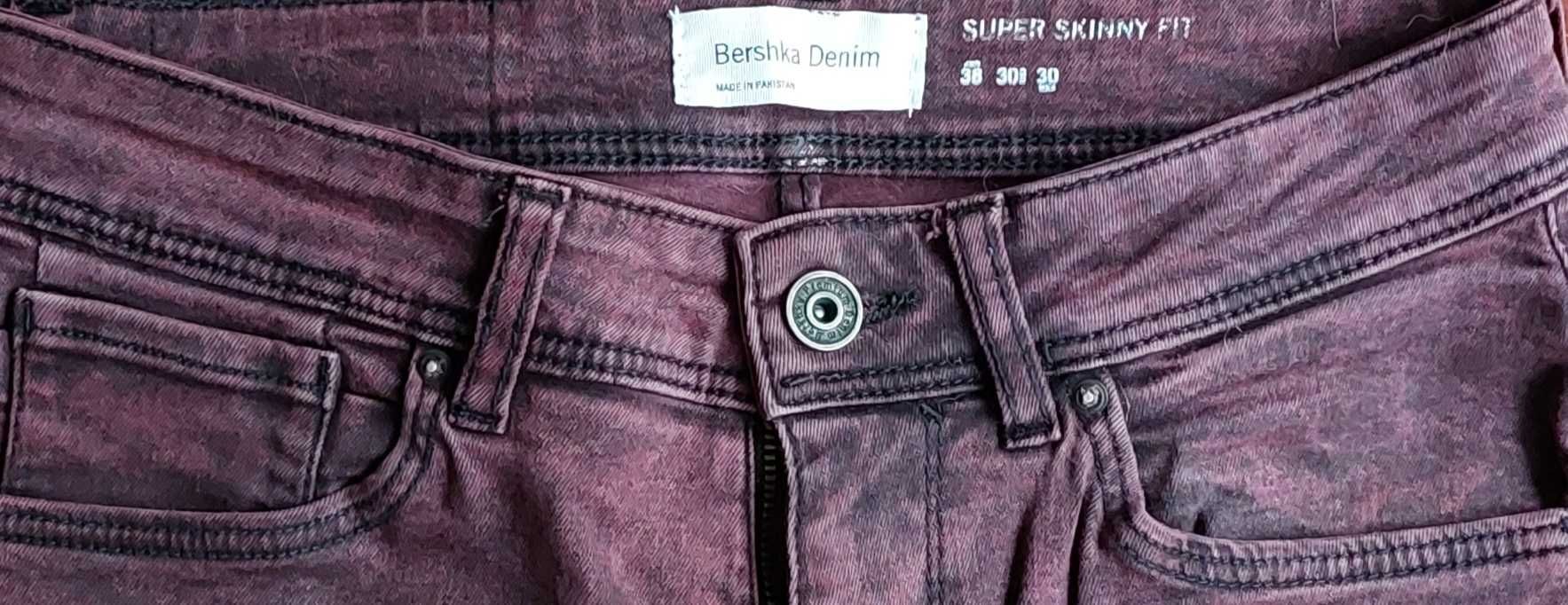 Calças Skinny Bordeaux Bershka 38 (Homem)