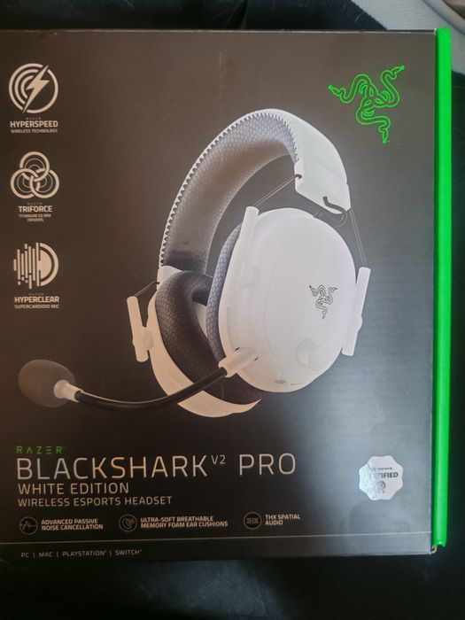 Razer BlackShark V2 Pro – White Edition – Wersja 2020 – Stan idealny