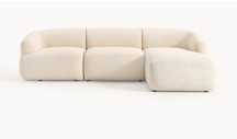 Sofa narożna modułowa Boucle Sofia 3-osobowa