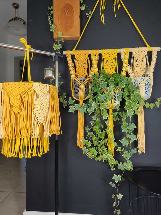 Abażur w stylu Boho - kolorowy
