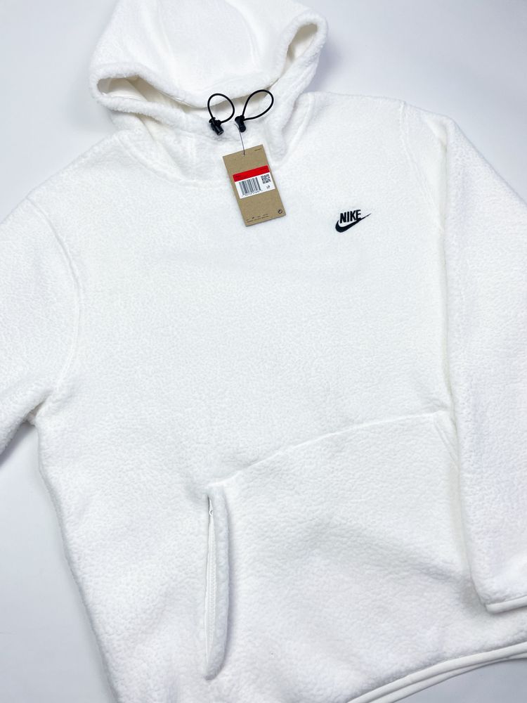 Оригінал! Худі Nike Sherpa біле (L) Нове з бірками!