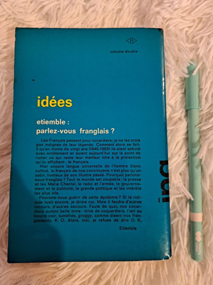 Książka  język francuski "Parlez-vous franglais"  Etiemble