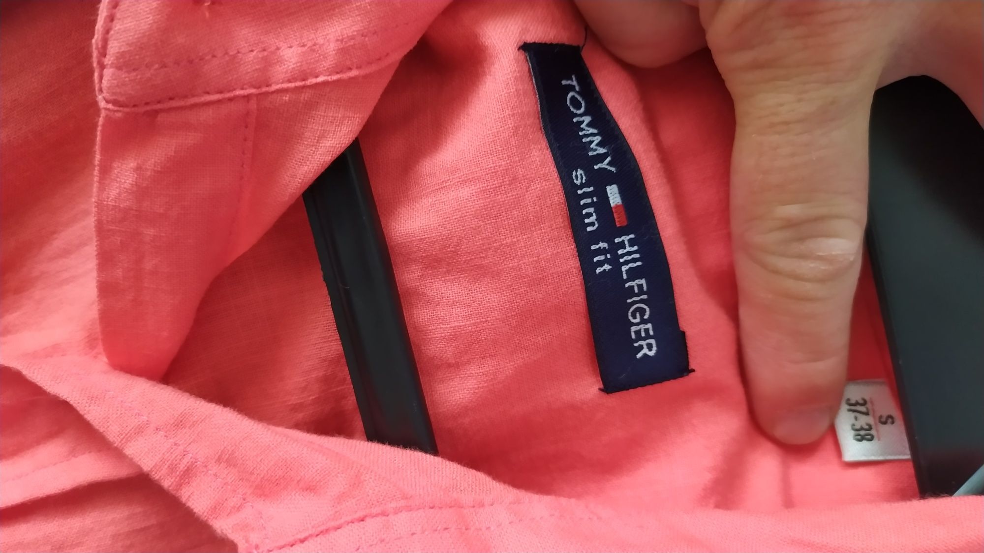 Koszula Tommy Hilfiger różowa