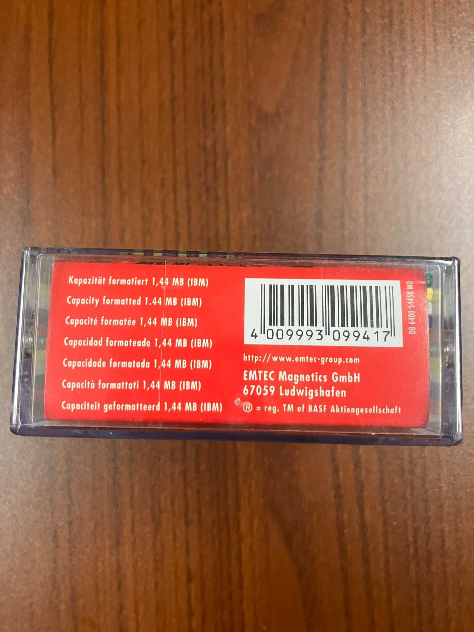 Dyskietki Emtec/Basf 2HD 3,5" 1,44MB 10 szt Nowe Zapieczętowane