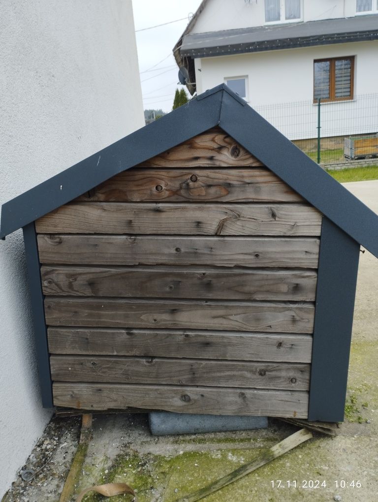 Buda/ budka dla psa, drewno termowane