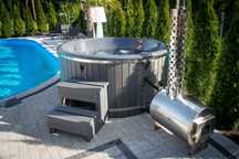 Balia ogrodowa Jacuzzi Hot Tuba Bania Gorąca Beczka dysze hydromasaż