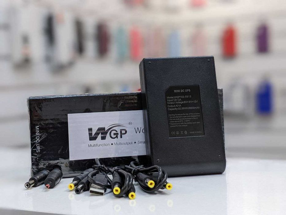 ДБЖ для роутерів WGP 103 UPS 5V 9V 12V 8800 mAh Black
