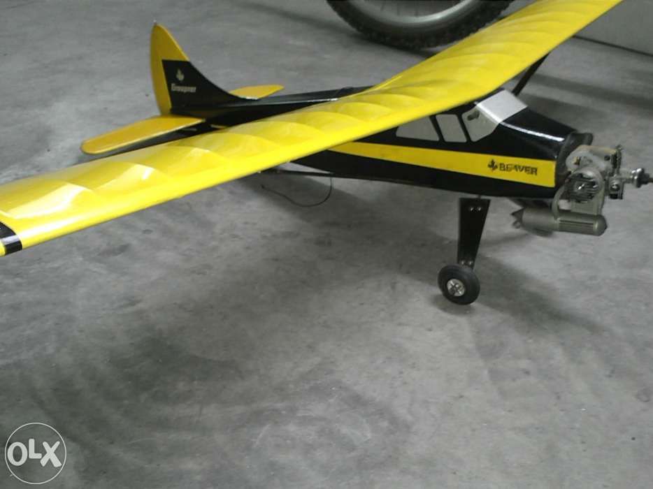 Aviao Graupner Beaver RC clássico 80cm c/ motor e electronica novos