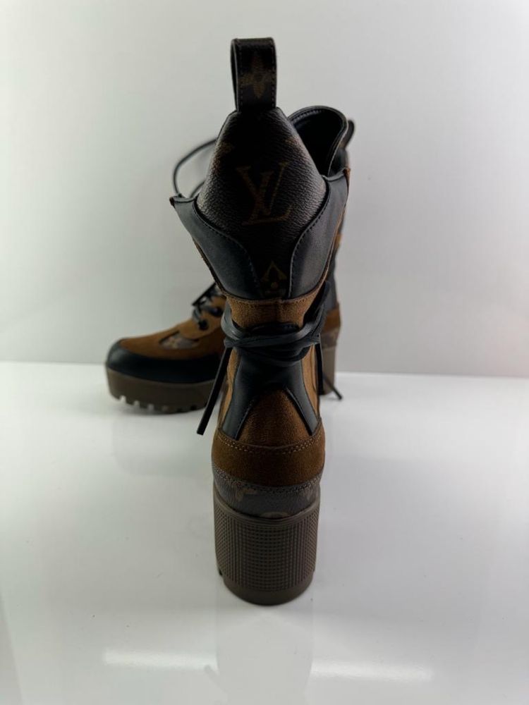 Louis Vuitton - botki brązowe LV
