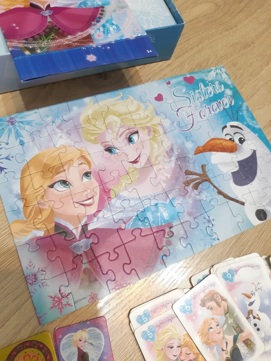 Gra 8w1 trefl kraina lodu czarny piotruś,lotto,memo,puzzle Disney