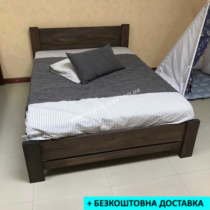 Кровать двуспальная 90,120,140,160,180х200. Деревяне ліжко массив бука