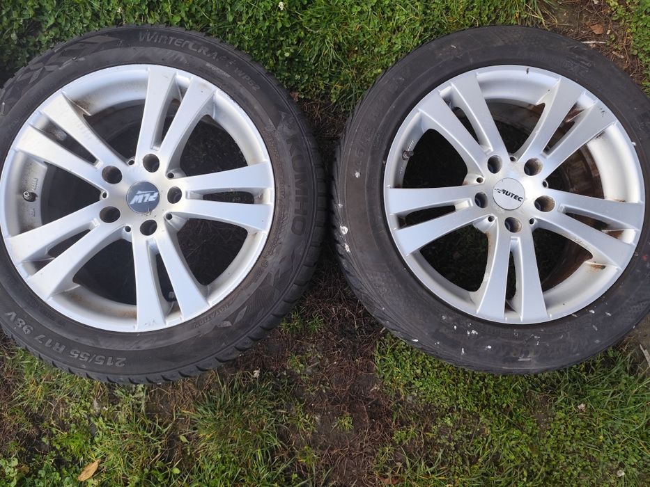 Felgi aluminiowe 17" 5x120 4 sztuki z oponami zimowymi 215/55