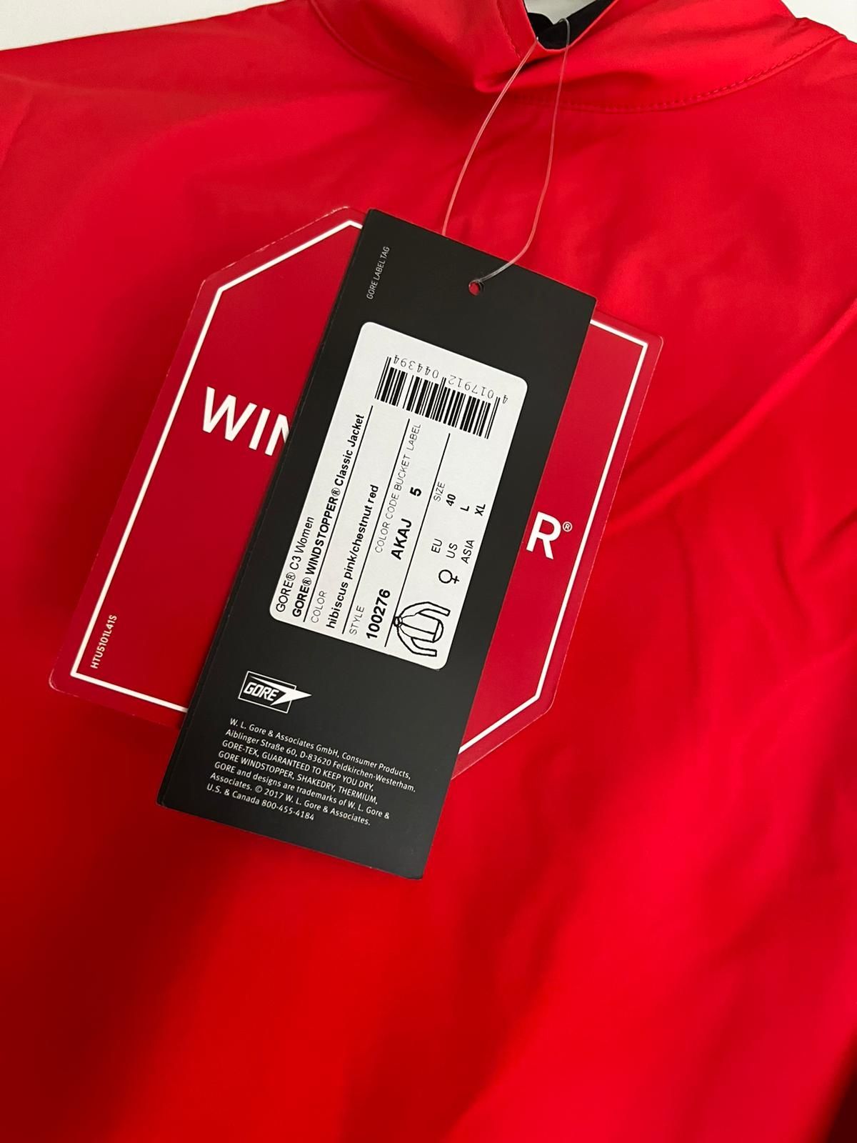 Kurtka rowerowa GORE windstopper C3 women rozm. L 40 nowa