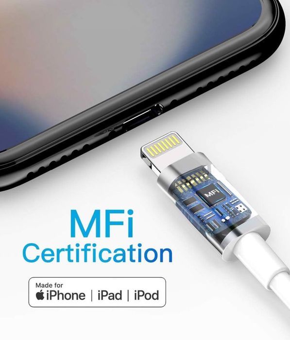 kabel ładowarka lightning do apple 2m 3 sztuki