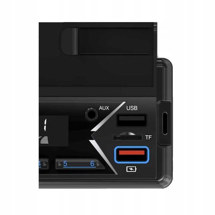 Radio Samachodowe z Uchwytem na telefon i pilotem Bluetooth USB AUX