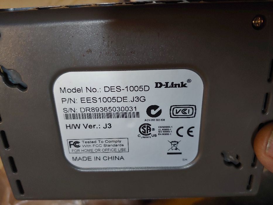 Switch D-Link DES-1005D Fast Ethernet (5 portów)