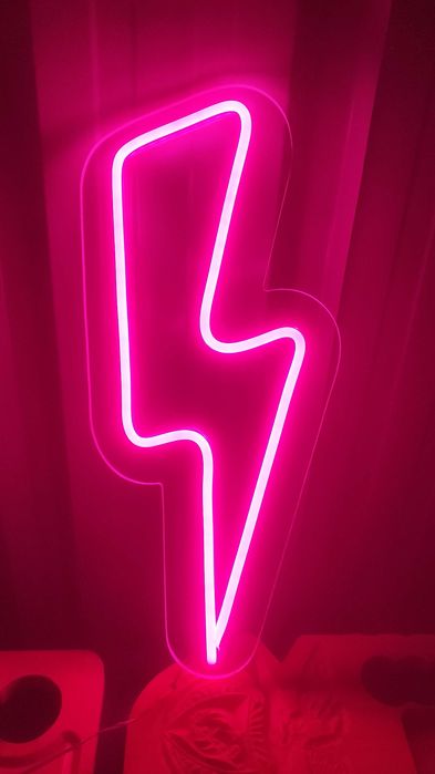 Neon Flex Placa de parede em formato raio