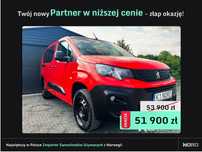 Peugeot Partner 1.5 4x4 Long Premium  *Bezwypadkowy, 4x4, FV23%, Kredytowanie/Leasing, gwarancja 12 miesięcy