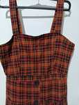 Vestido de alças, axadrezado