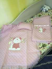 Конверт-одеяло на выписку, розовый для девочки Aziz bebe