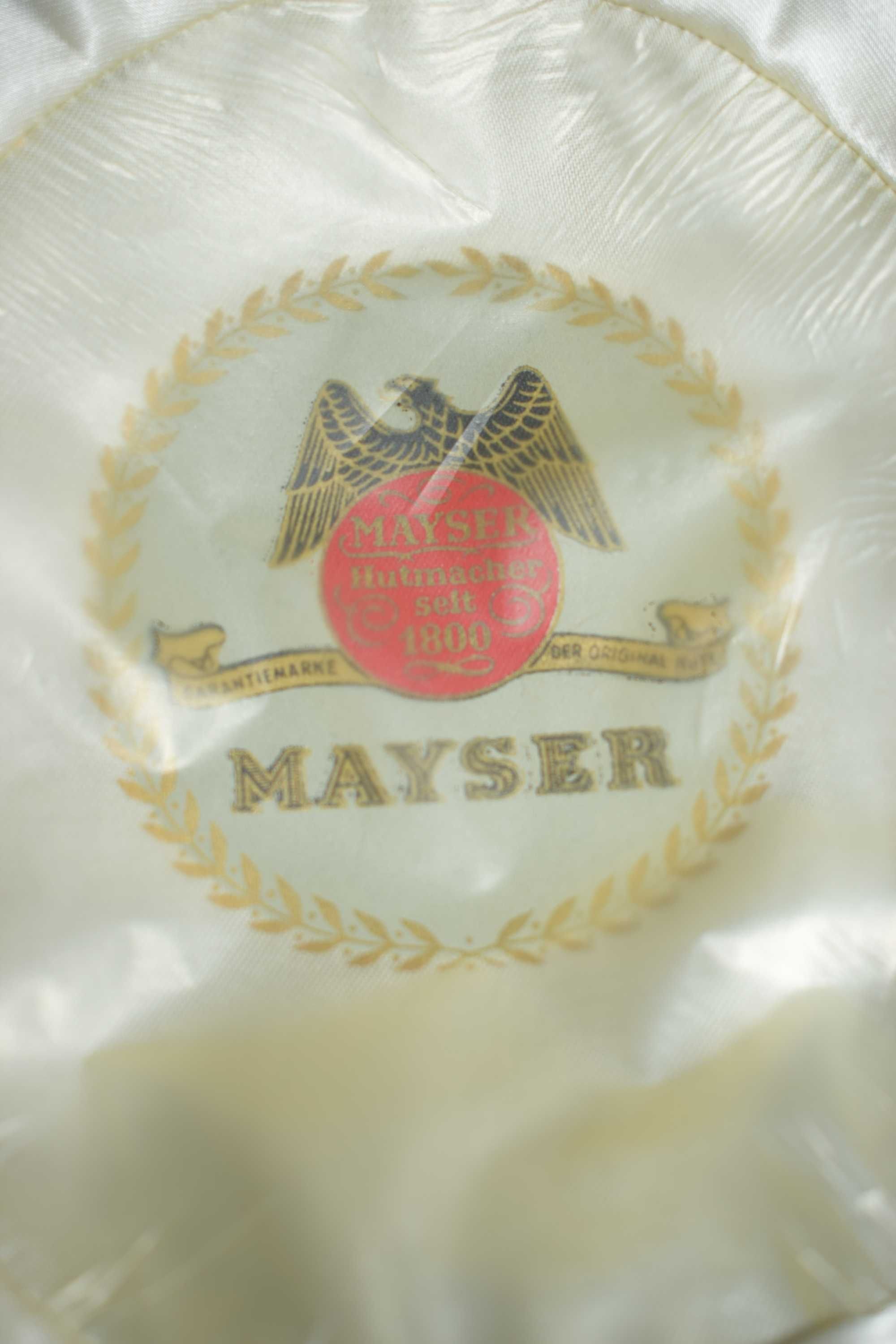 Markowy kapelusz firmy Mayser - stan nieużywany .