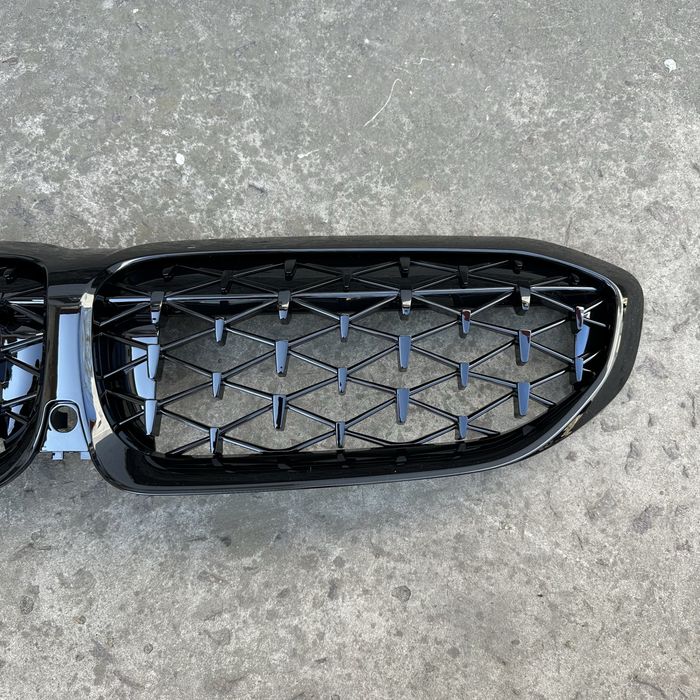 Ноздри bmw g20 g21 g28 diamond black решотка радіатора бмв г20 г21 г28
