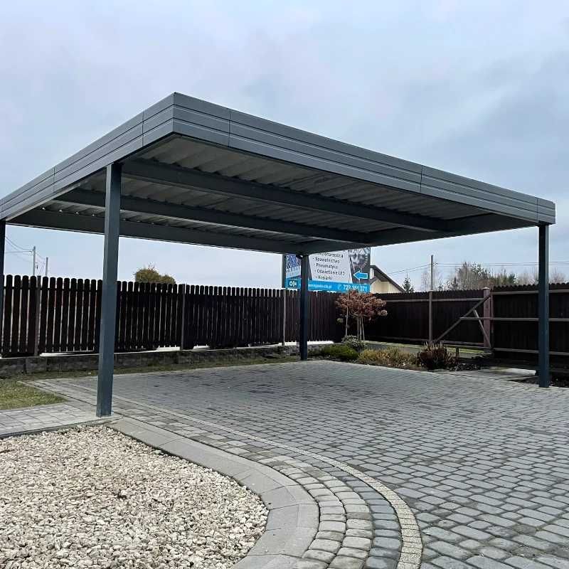 Carport 6x5,5, wiaty garażowe, wiata na samochód, wiata stalowa