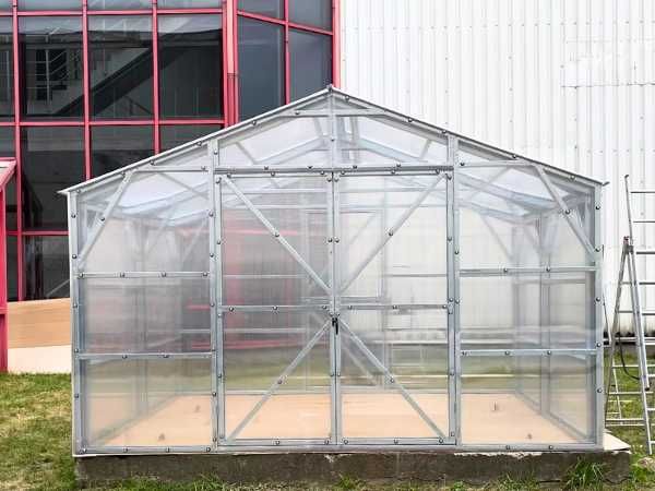 Szklarnia Domek Poliwęglan 6mm Proste Ściany 4x4 4x6 4x8 4x10m EDEN-4