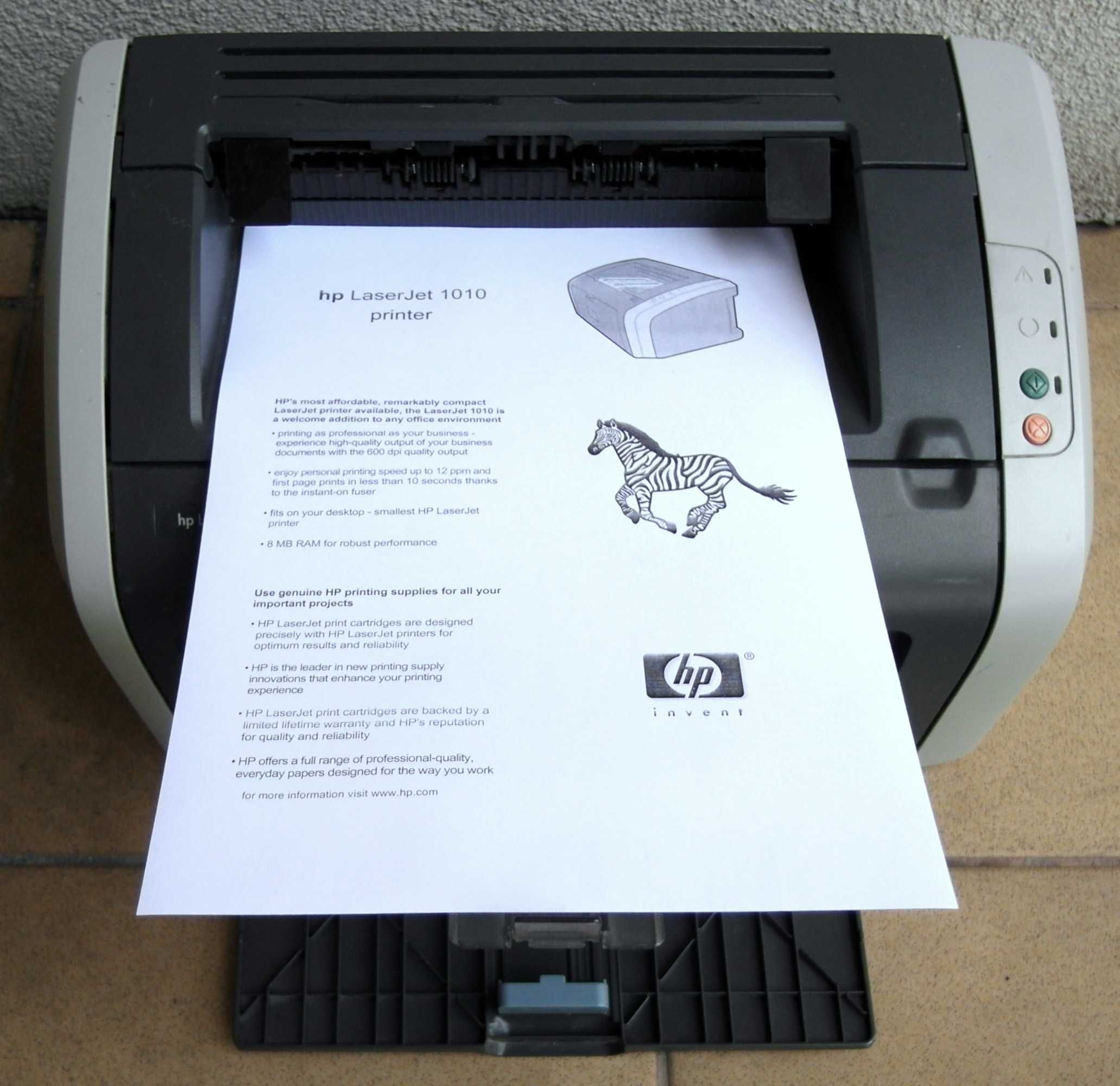 IDEALNE wydruki - LASEROWA drukarka A4 HP LaserJet 1010 - NOWY toner