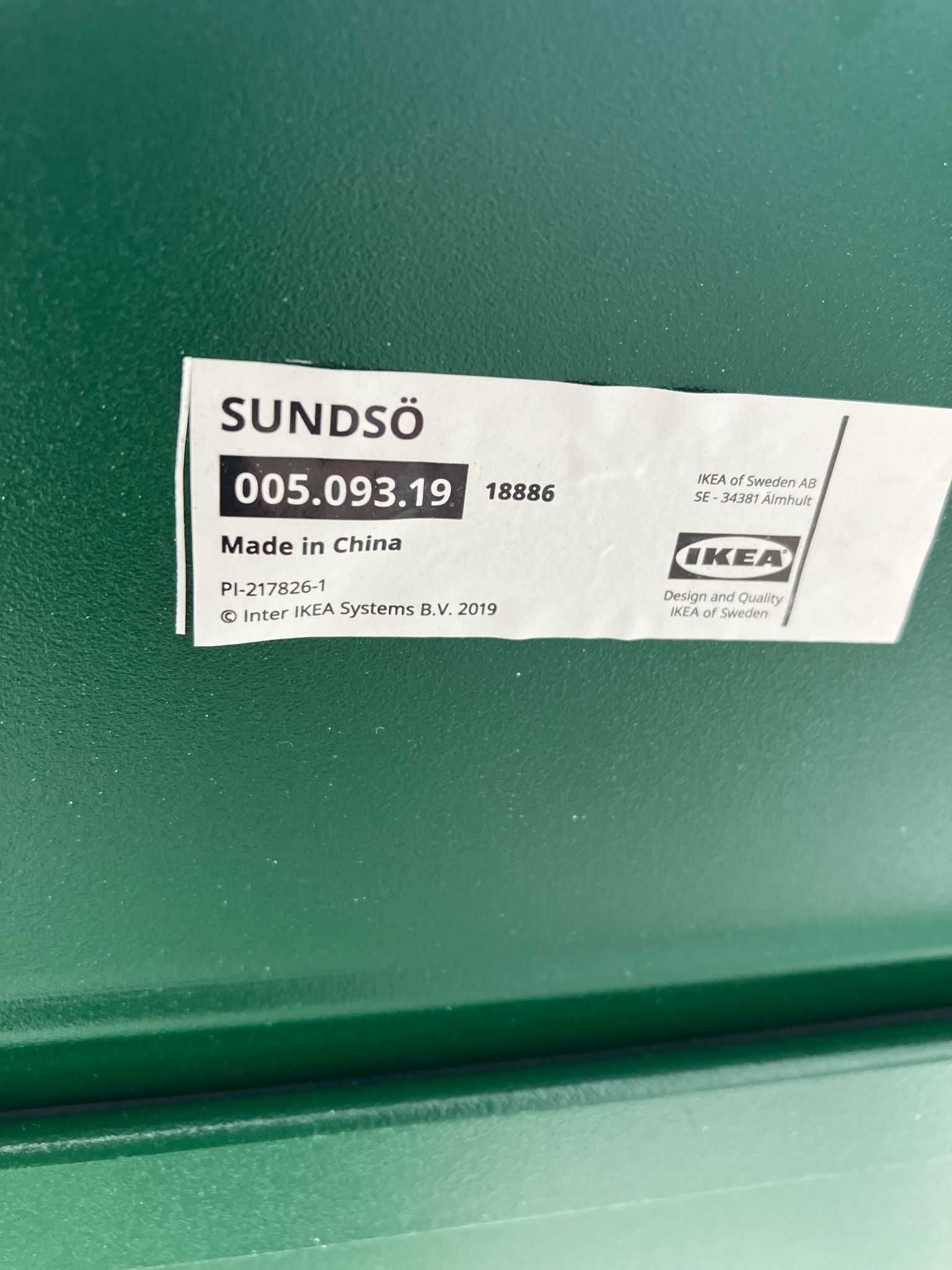 Conjunto Mesa + 2 Cadeiras IKEA Sundsö Verde