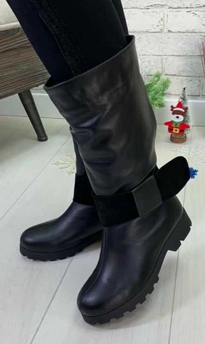 Зимові жіночі чоботи натуральна шкіра 40 р.