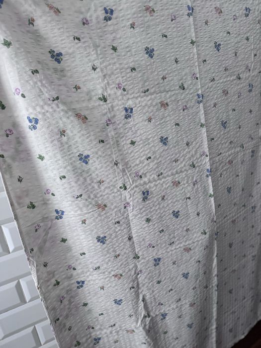 Pościel poszewka na kołdrę bawelna kora kwiaty kwiatki boho ecru róż