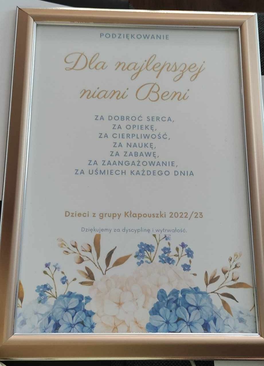 Podziękowanie,dyplom,pamiątka prezent w 100% personelizowane