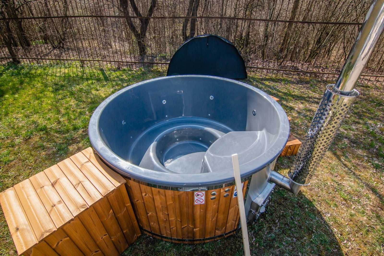 Balia Ogrodowa Jacuzzi Bania Hot tub Gorąca Beczka Pokrywa Termiczna