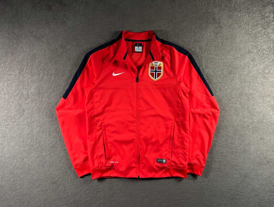 Bluza Nike S Norwegia Piłkarska Rozpinana Czerwona Sportowa