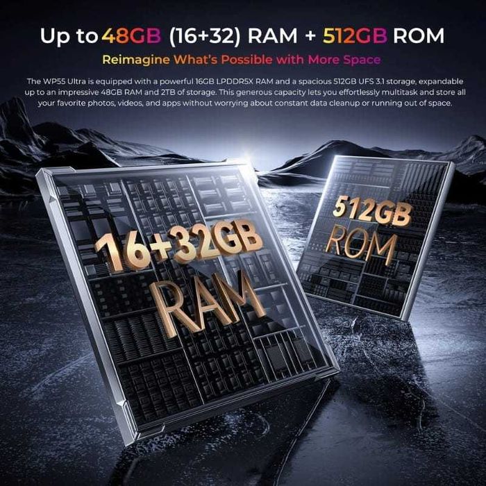 Oukitel WP55 Ultra 5G 16GB/512GB IP69K 2.5GHz Cam Termica
