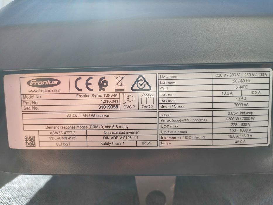 Falownik inwerter fronius symo 7.0-3-m