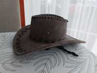 kapelusz kowbojski brązowy