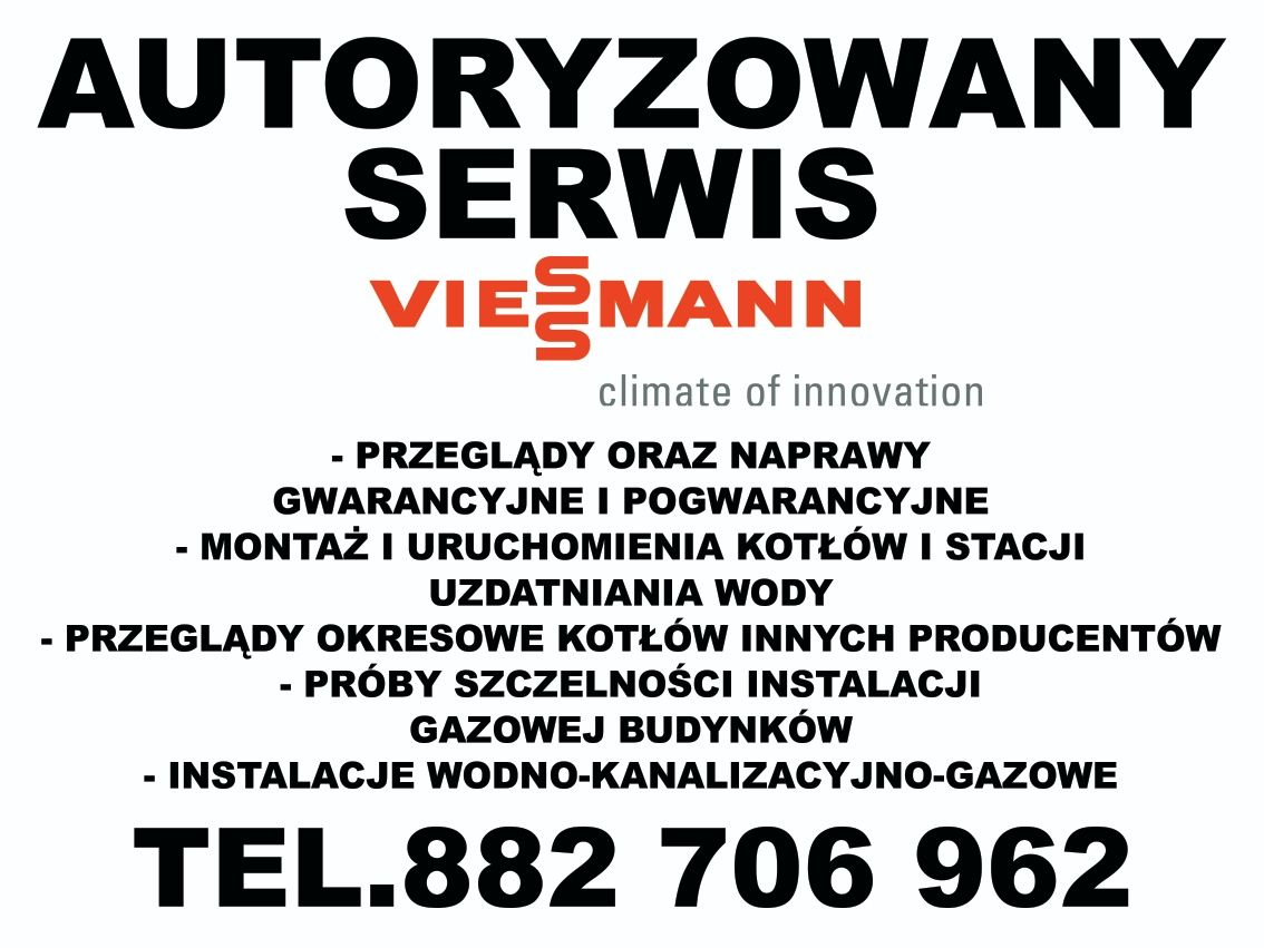 Serwisowanie, naprawa, przeglądy kotłów gazowych Viessmann,Valiant