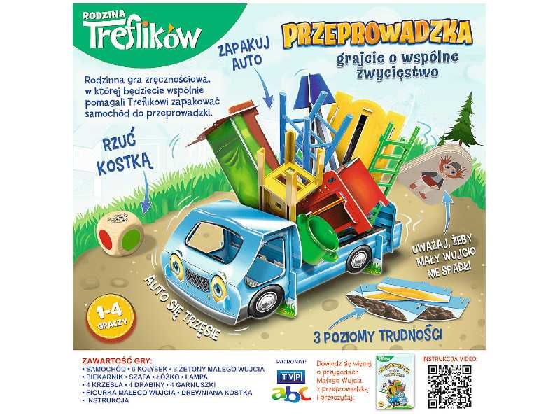 Rodzinna Gra Zręcznościowa Przeprowadzka z Rodziną Treflików 02071