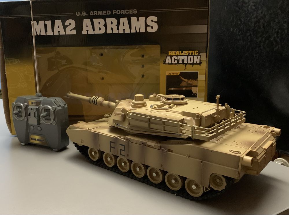 Czołg pojazd zdalnie sterowany M1A2 Abrams XQ-Toys Tank Rc