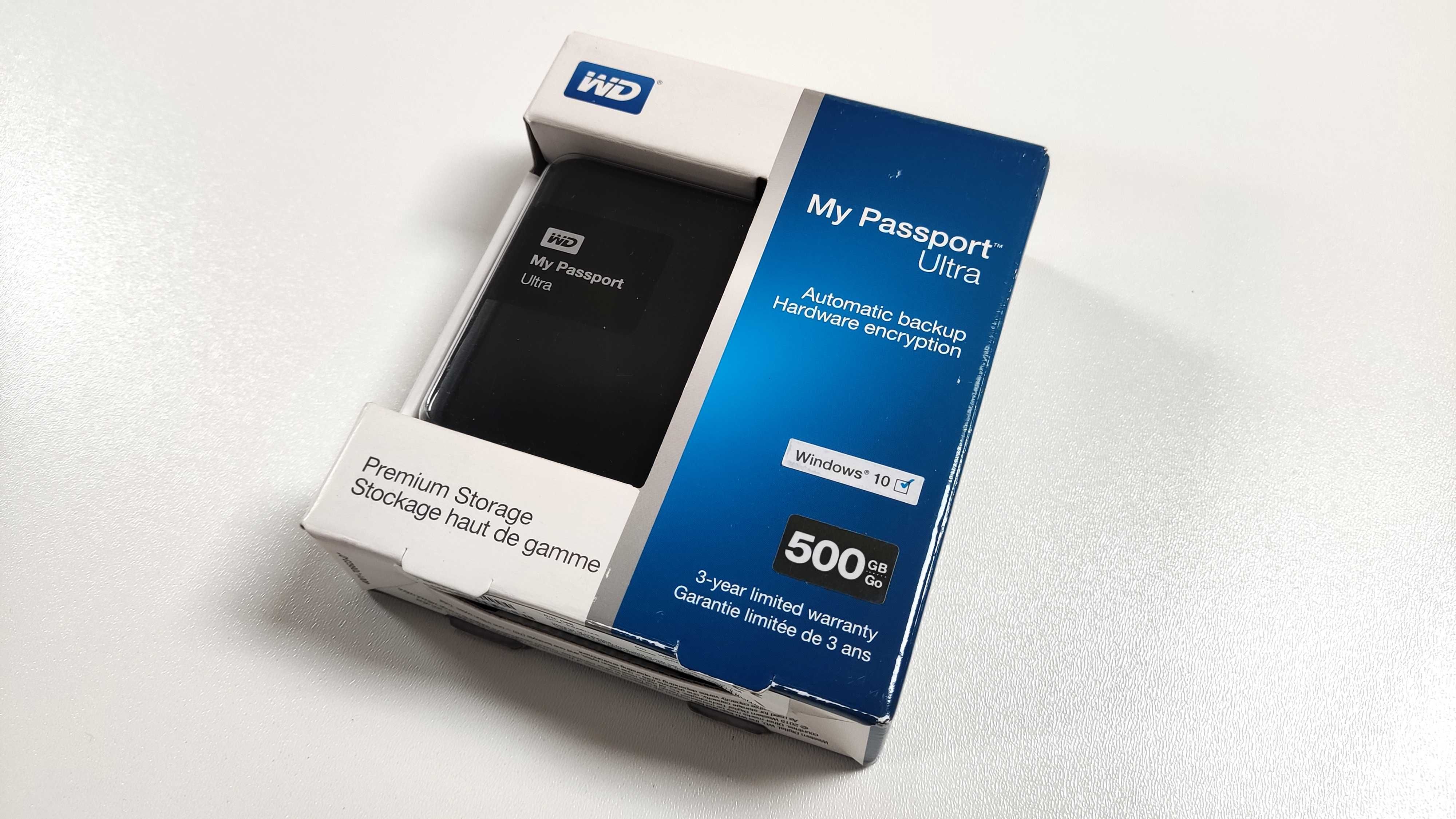 nowy dysk zewnętrzny 500GB WD My Passport Ultra Black USB3.0 przenośny
