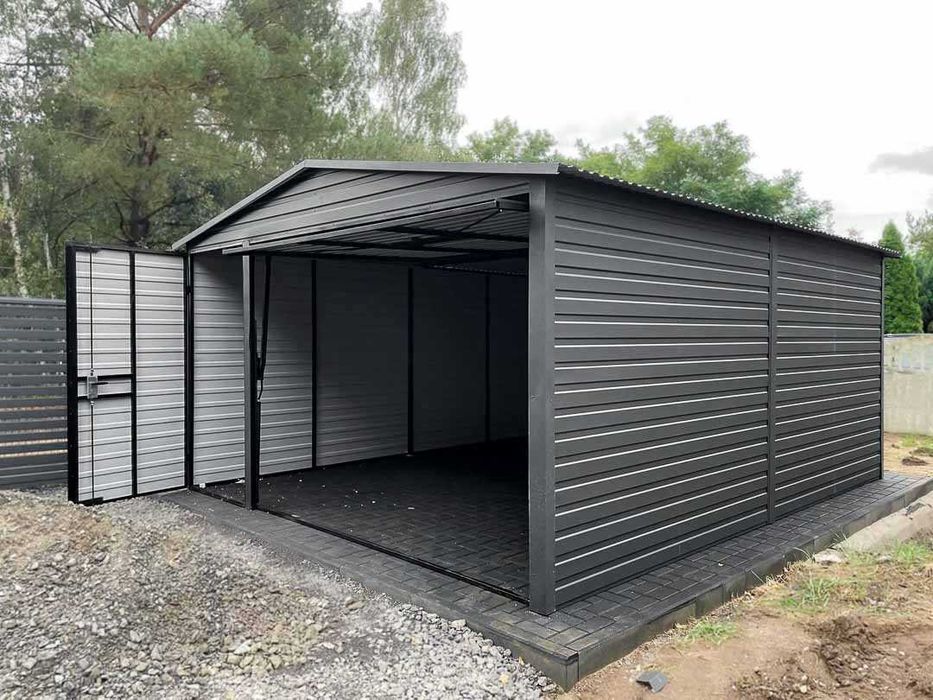 Garaż blaszany Ocynkowany Profil zamknięty Każdy wymiar Dostawa GRATIS