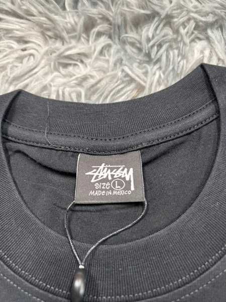Koszulka Stussy z nadrukiem w kolorze czarnym, rozmiar 8 piłek L