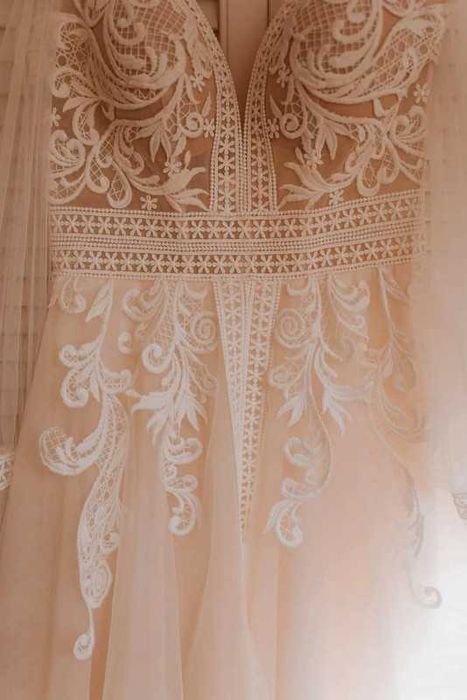 Suknia ślubna boho glam rozmiar 38