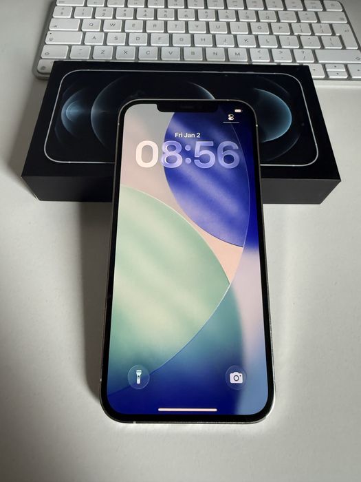 iPhone 12 Pro Max 512gb Silver Idealny Bateria 100%