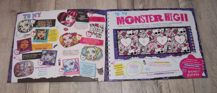 MONSTER HIGH - album do wklejania