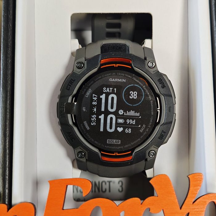Garmin Instinct 3 (50 мм) Solar колір чорний/вугільний 010-02935-00
