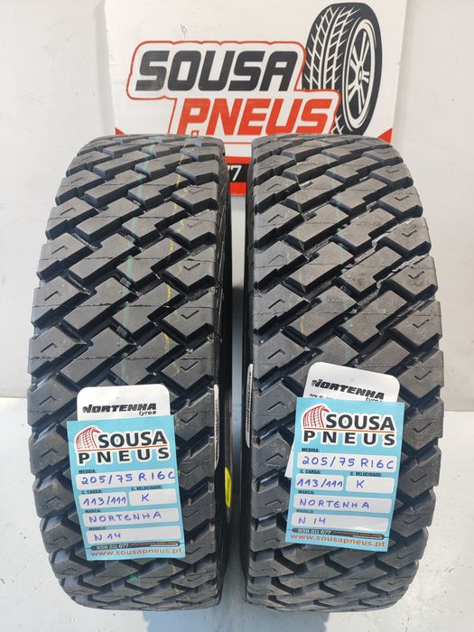 2 pneus novos nortenha 205/75R16C - Oferta da entrega em todo o pais